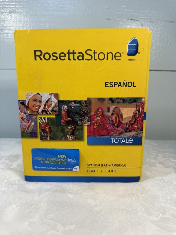 Rosetta Stone ESPANOL – Version 4 – Level 1, 2, 3 (Latin Version) Complete
