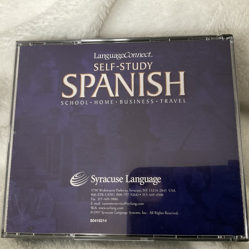 SYRACUSE LANGUAGE SPANISH SELF STUDY MINT 4 CD SET School Home Business Travel gallery