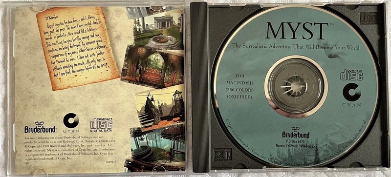 Myst Windows 3.1 PC CD-Rom Broderbund 1994 gallery