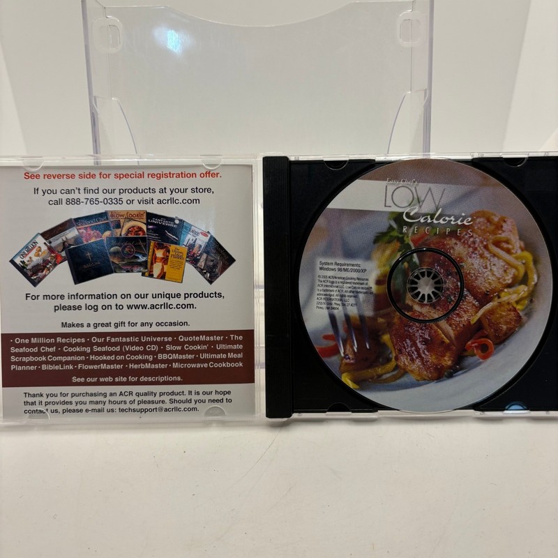 Easy Chef Low Calorie Recipes PC CD-ROM Software 2005 Windows XP 2000 98 ME gallery