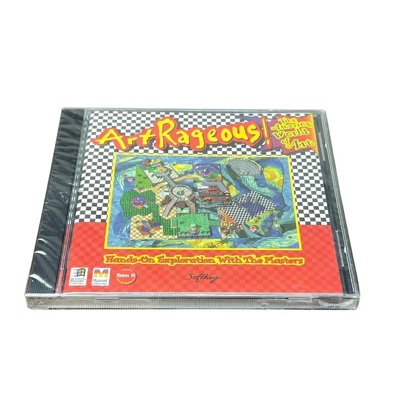 ArtRageous Vintage PC Game Windows and Macintosh CD ROM NEW Sealed