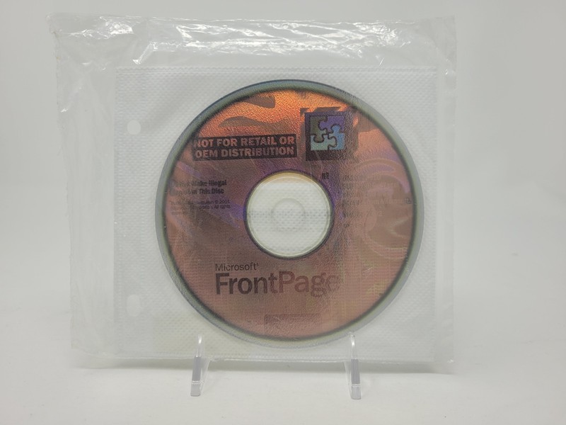 Microsoft FrontPage 2002 Full Version CD w/ Product Key for PC Windows – NEW