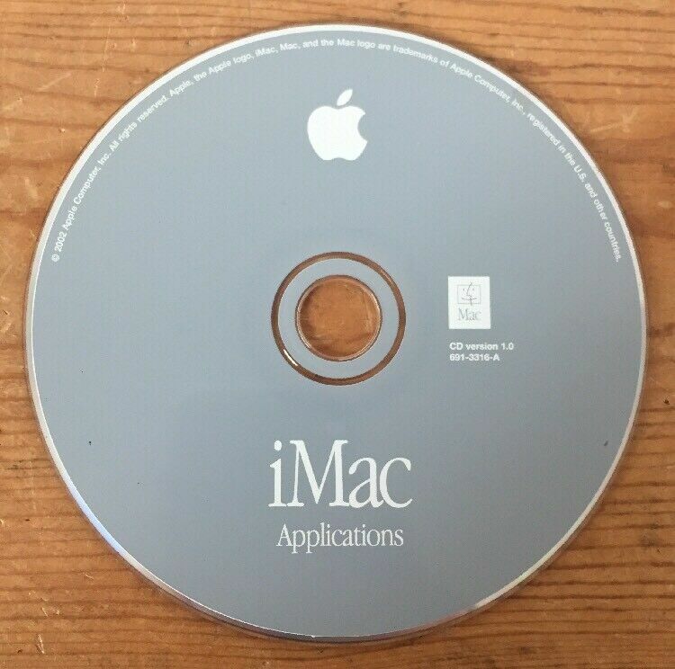 2002 Macintosh iMac Computer Applications Software Installation CD Verison 1.0