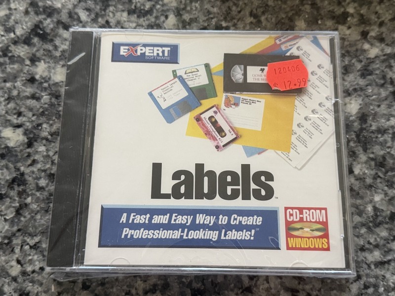 EXPERT LABELS CD-ROM BRAND NEW SEALED 1997