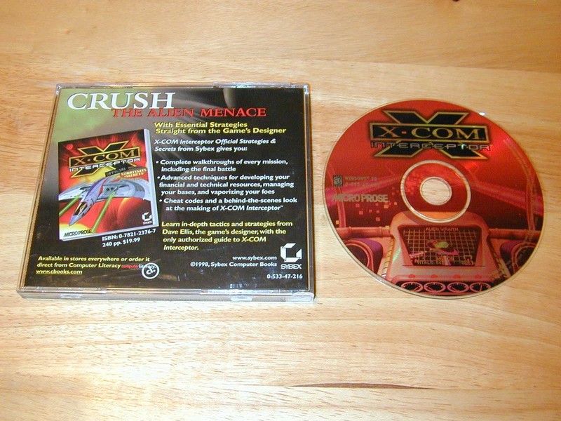 X-COM Interceptor PC CD-ROM 1998 MicroProse the classic game for Windows 95
