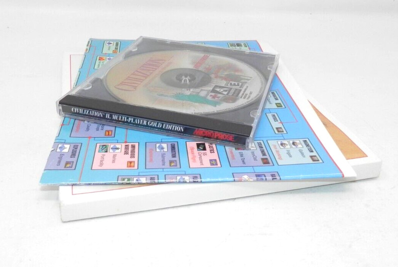 Civilization II PC Game Lot • Micro Prose Test of Time Gold Ed Windows Vintage gallery