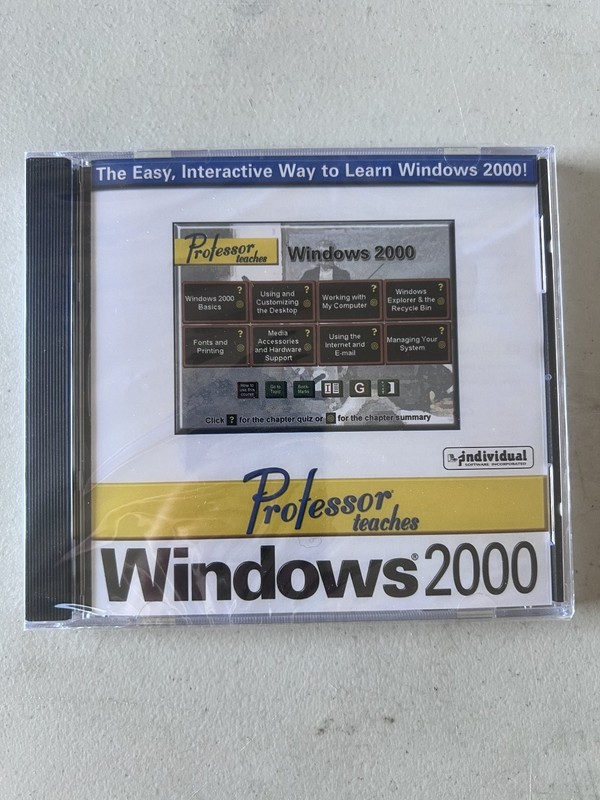 Professor Teaches Windows 2000 Training Software CD-ROM Individual Software