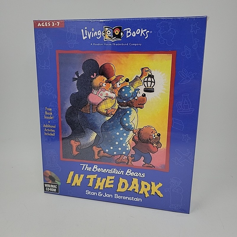 The Berenstain Bears In The Dark game PC Mac CD-ROM LIVING BOOKS 1996 Berenstein