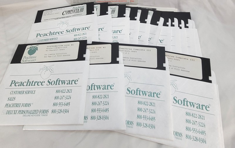 Vtg Peachtree Complete III Accounting System + Data Query III + Manuals & Disks gallery