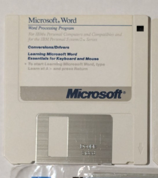 Microsoft Word Processing Program for IBM & 1 blank Floppy 3.5 gallery