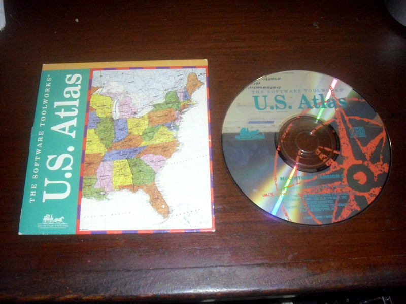 The Software Toolworks U.S. Atlas CD-Rom for Apple Mac OS (6.x, 7.x) 1993