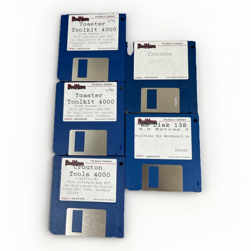 DevWare Software for Amiga – Toaster Toolkit 4000, Crouton Tools 4000, Cocoon…