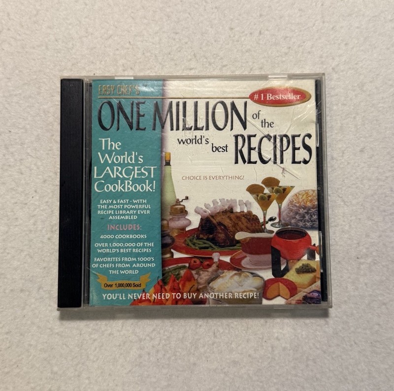 Easy Chef’s One Million of the World’s Best Recipes CD-ROM 1999 ACR Software