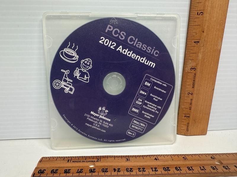 Mayer-Johnson Boardmaker Plus Studio Dynamically Pro PCS Classic 2012 Software