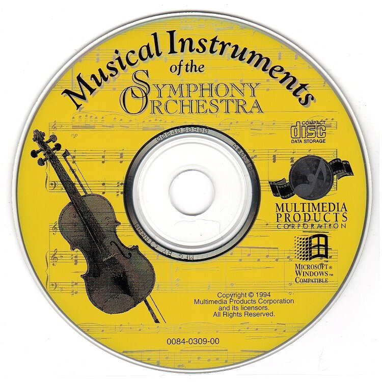 Musical Instruments of the Symphony Orchestra CD-ROM for Win/DOS – NEW in SLEEVE