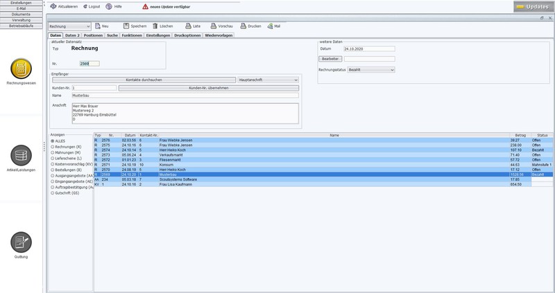 Invoice program software, easy operation, no follow-up costs, top program IT gallery