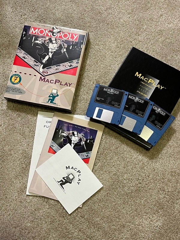 Monopoly (MacPlay, Computer Game Version) COMPLETE Macintosh Software Game gallery