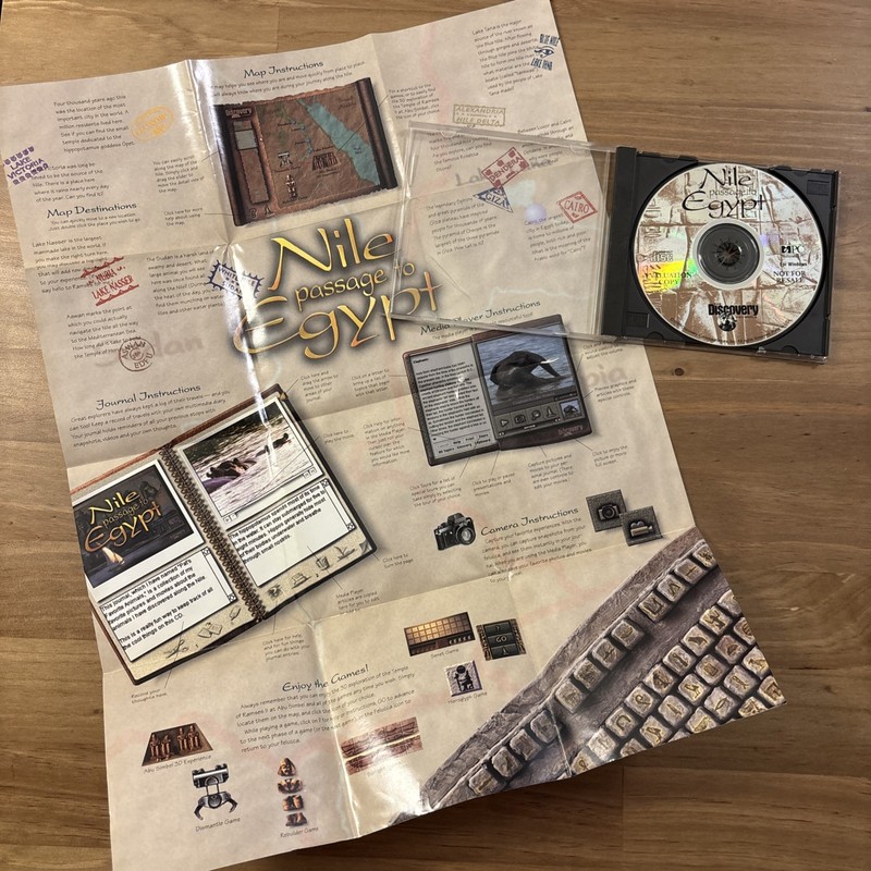 Discovery Channel Computer Game Nile Passage To Egypt CD ROM PC 1995 gallery