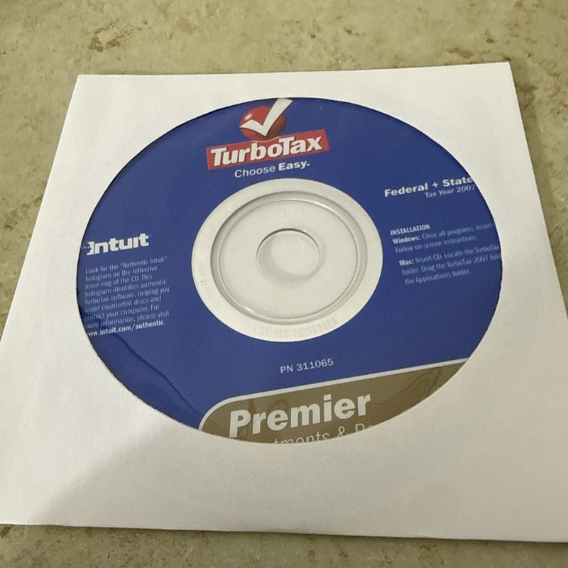 TURBOTAX 2007 PREMIER Investments & Rental Property gallery