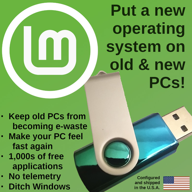 Linux Mint 22.3 – Cinnamon Edition (64-bit) – Bootable USB thumb drive