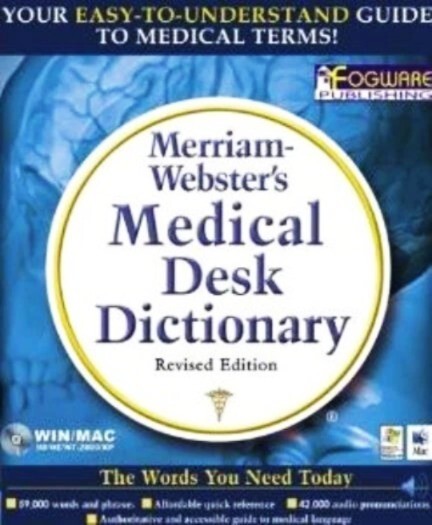 Merriam-Webster's Medical Desk Dictionary -Revised Edition CD-ROM - For PC - New