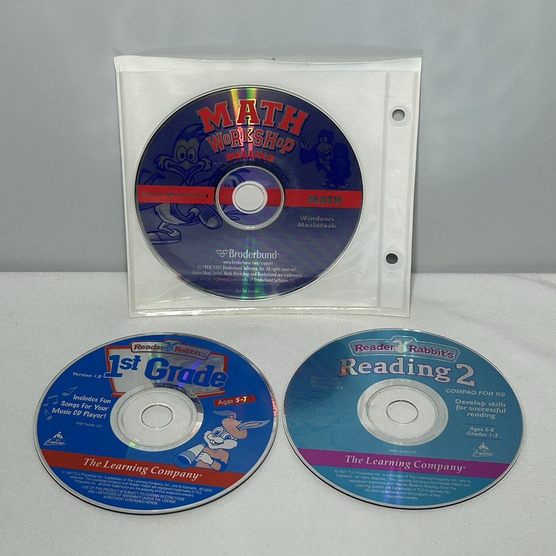Math Workshop Deluxe PC MAC WIN Reader Rabbit 1st Grade Game Educational CD-ROM gallery