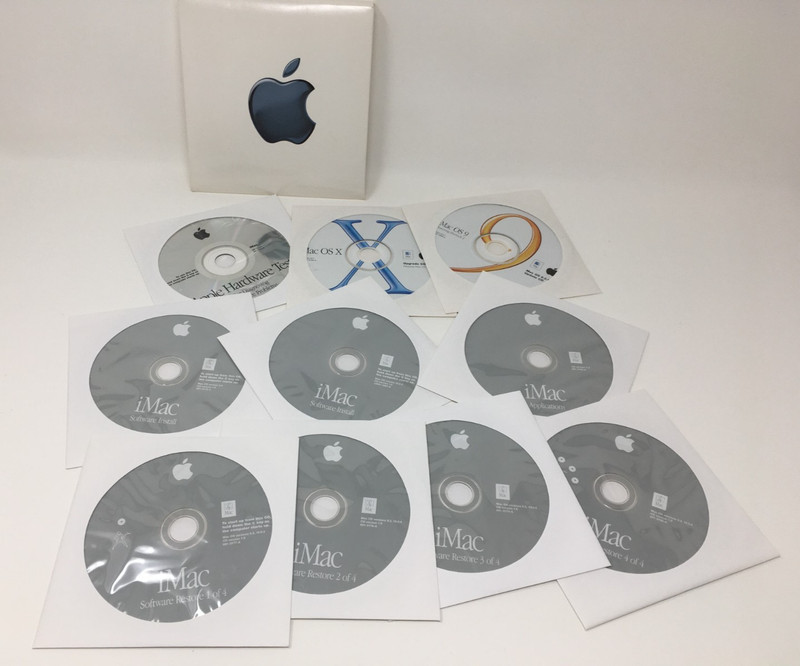 Apple iMac Media OS Upgrade Discs 9 9.2.1 X 10.1 Software Restore Apps +