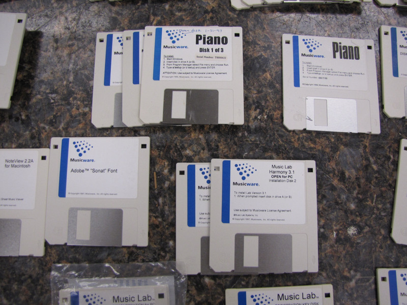 Lot (40) Vintage Musicware Software Music Lab Piano Sing 3.5" Disks Learn How gallery