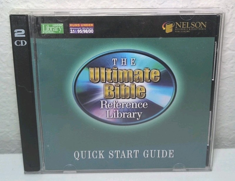 THE ULTIMATE BIBLE REFERENCE LIBRARY QUICK START GUIDE 2 DISC CD PC CD-ROM B271