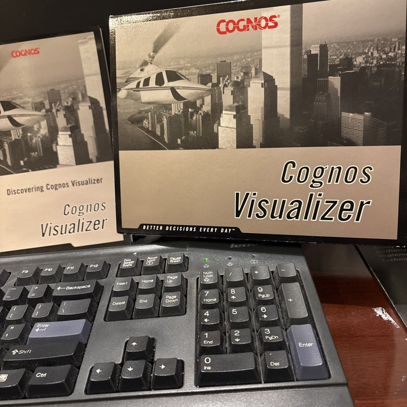 BRAND NEW IN BOX Cognos Visualizer Software. Manuals, CD. version 1.0