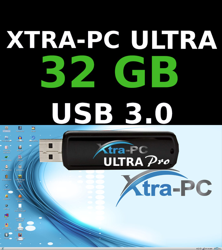 32GB XTRA-PC ULTRA PRO USB 3.0 – Portable OS, Apps & 10 Engaging Games