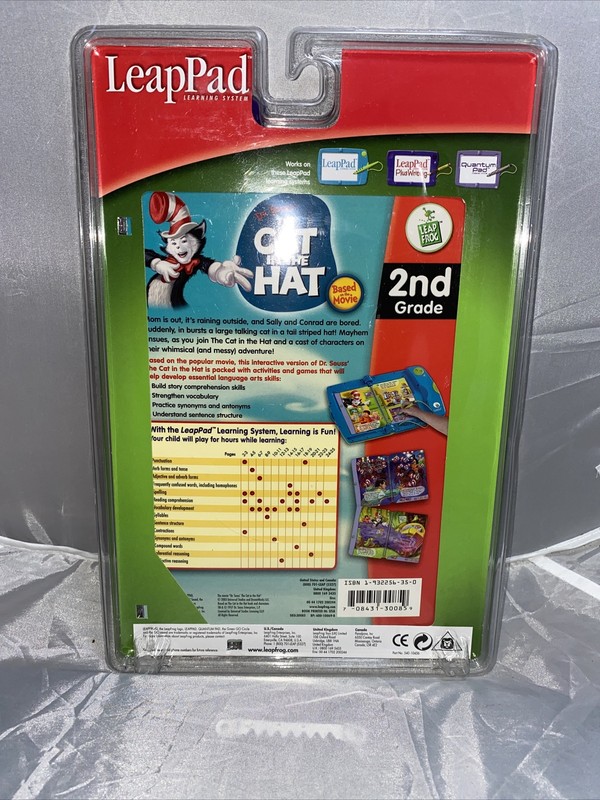 Leap Frog LeapPad The Cat in the Hat 2nd Grade Based on the Movie BRAND NEW gallery