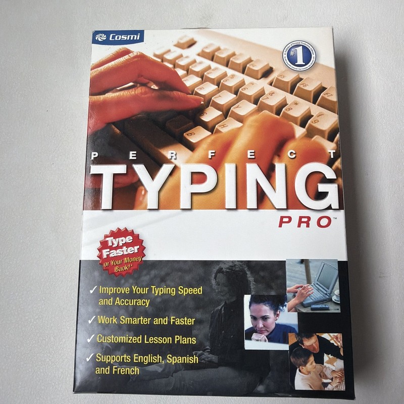 Perfect Typing Pro : Cosmi : Windows 98 SE/ME/2000/XP Software Sealed 2005