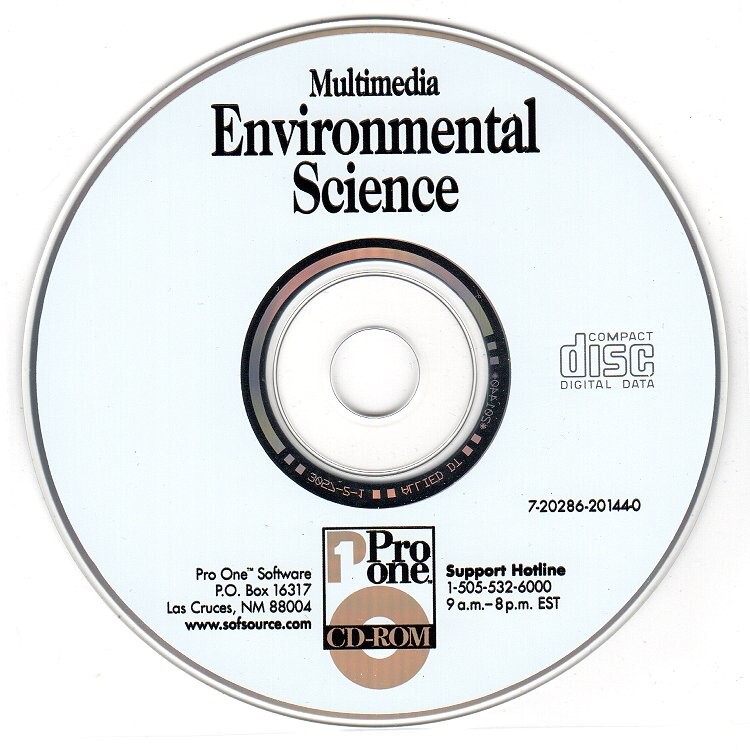 Multimedia Environmental Science (PC-CD, 1997) for Win 3.1/95 – NEW CD in SLEEVE