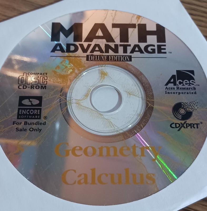 MATH ADVANTAGE: "Set of Four CD Roms" Aces Research Inc DISCS ONLY! gallery