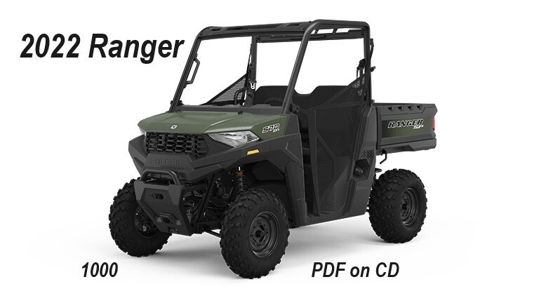 2022 Polaris Ranger XP 1000 Series Service Repair Manual PDF on CD