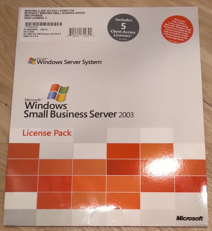 Microsoft Windows Small Business Server 2003 Standard & Premium Edition 5-Users
