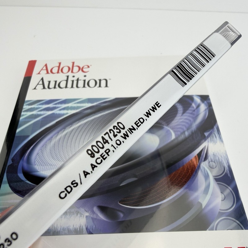 Adobe Audition 1.0 Original 2003 CD-Rom 2 Disc Set Serial Labels User Guide NEW gallery