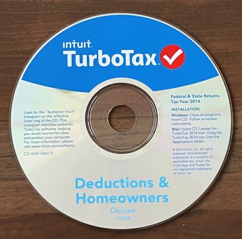 TurboTax Deluxe 2010; 2011; 2012; 2013; 2014 - Federal + State gallery