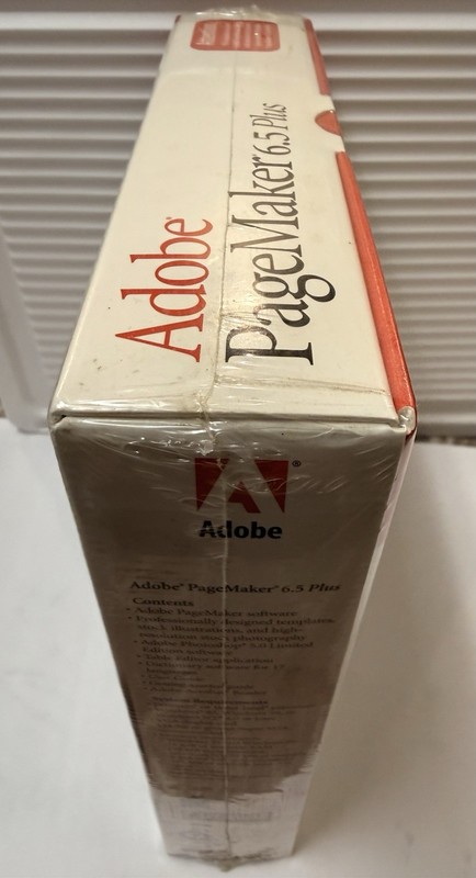 Vintage Adobe Pagemaker 6.5 Plus Windows Big Box Software Factory Sealed gallery