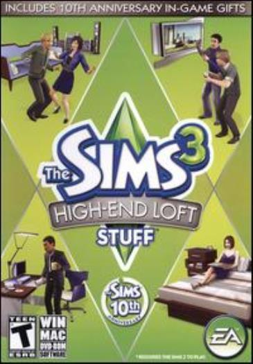 The Sims High-End Loft Stuff 3 w/ Manual PC DVD furniture simulation add-on game