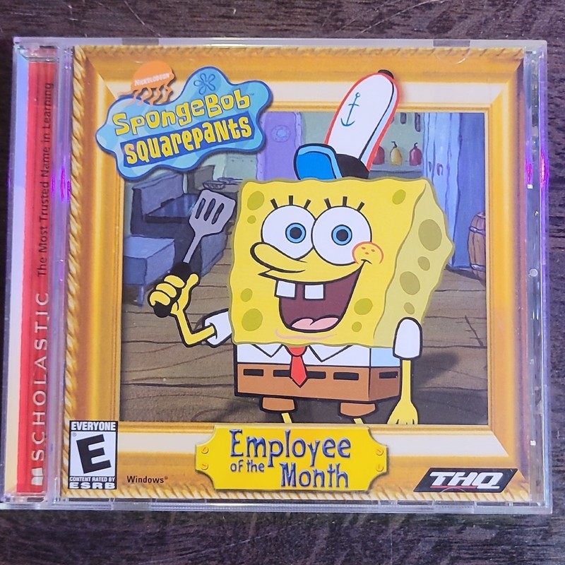 SpongeBob SquarePants Employee of the Month PC CD-ROM*disc Near Perfect