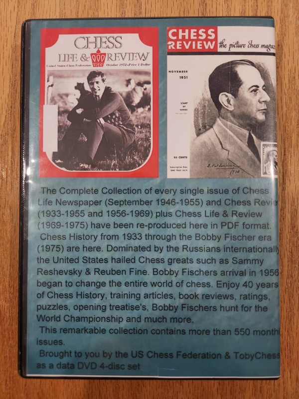 Chess Life & Review Newspaper & Magazine (Data DVD, 4-Disc Set, 1933 - 1975) gallery