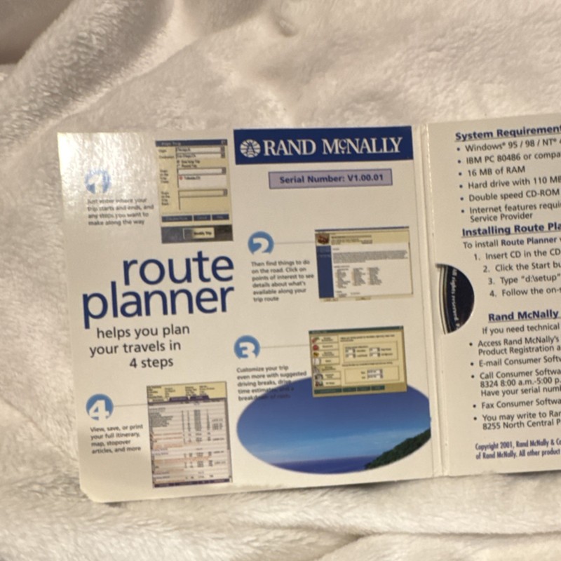 Rand McNally Route Planner Travel Software CD for Windows 95/98/NT/Me/2000 gallery