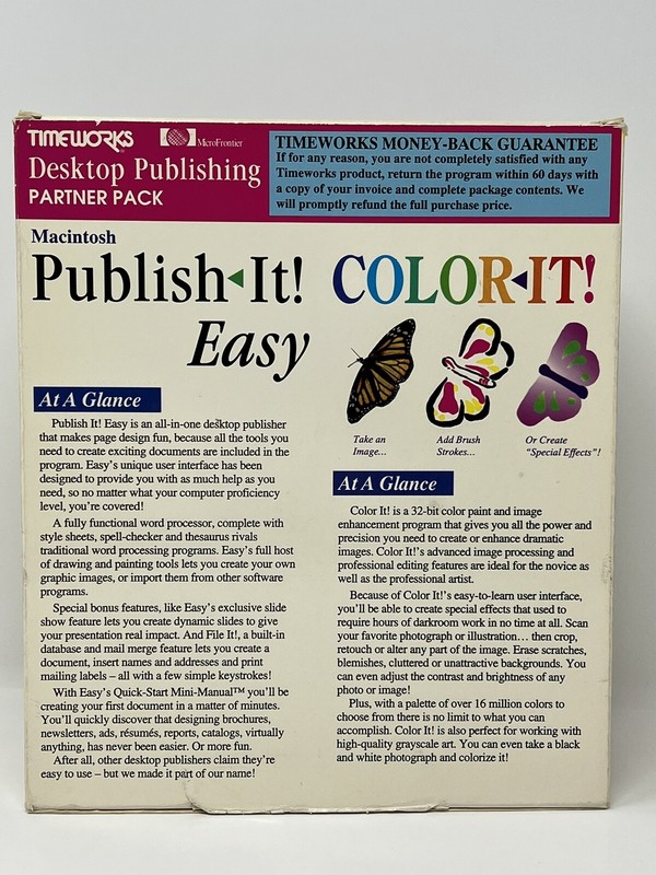 Timeworks Publish-It Color-It Desktop Publishing Rare Bundle for Macintosh gallery