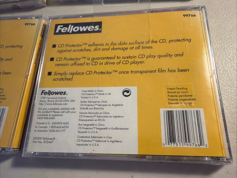 (4) CD Protector Damage Resistant Film w 5 Protectors Each - Fellowes 99766 gallery