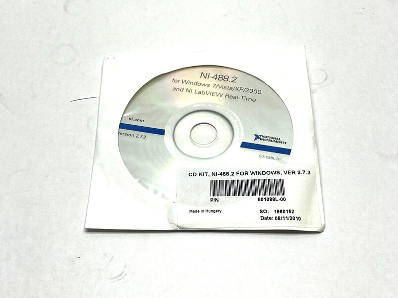 National Instruments 501088L-00 VER. 2.7.3 CD Kit NI-488.2