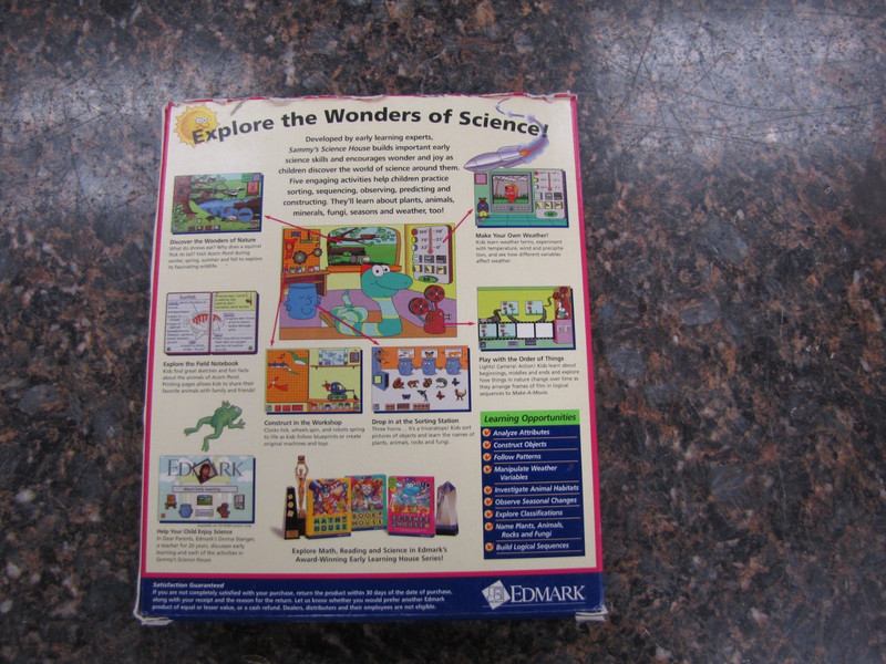 Sammy's Science House - Edmark 1995 Educational CD-Rom Ages 3-6 WIN / MAC -HW27 gallery