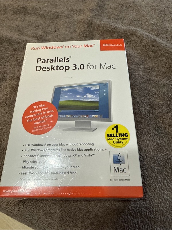 Parallels Desktop 3.0 For Mac Run Windows on Your Mac!!! NEW IN RETAIL BOX