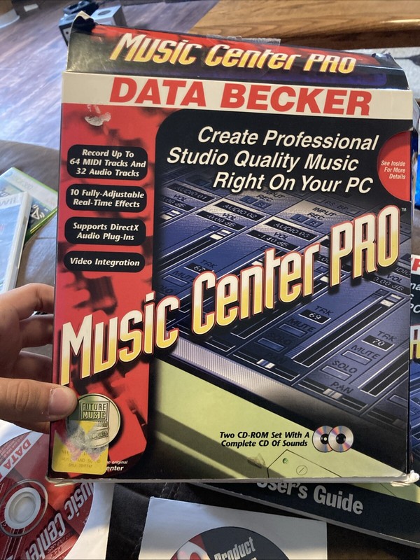 Vintage 2000 Data Becker Music Center Pro Software, Complete/Win 95/EUC gallery